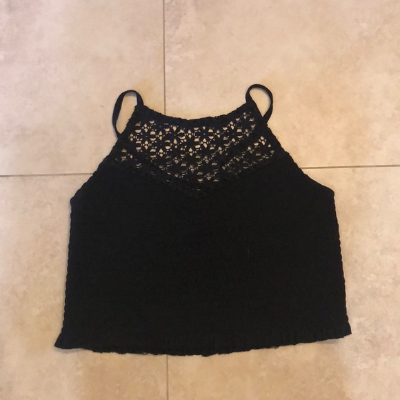 American eagle outfitters black crop top - Picture 1 of 1